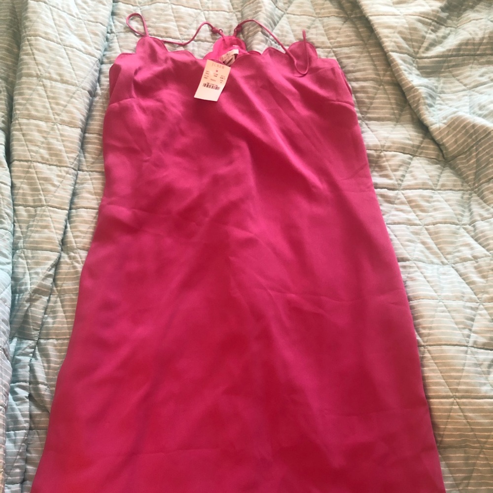 NWT J. CREW DRESS - Spaghetti strap pink